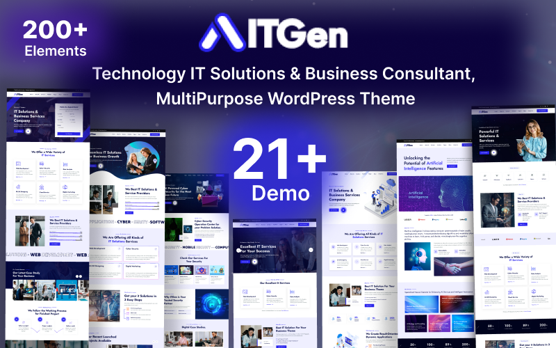 ITGen – Technology IT Solutions & Business Consultant WordPress Theme